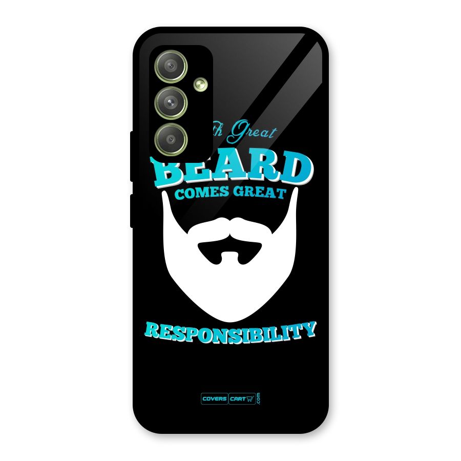 Great Beard Glass Back Case for Galaxy A54