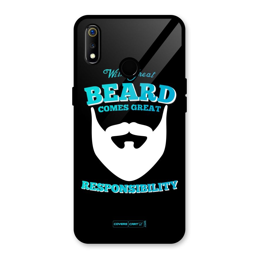 Great Beard Glass Back Case for Realme 3i