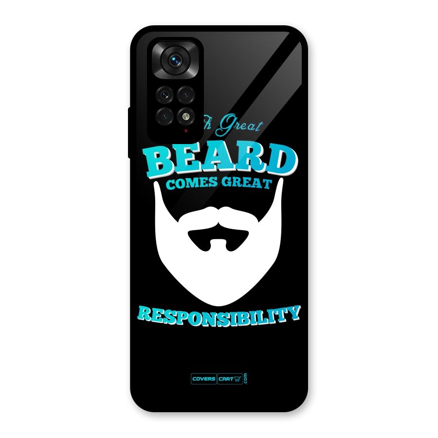 Great Beard Glass Back Case for Redmi Note 11S