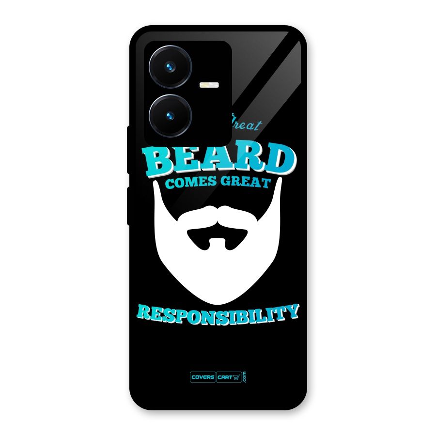 Great Beard Glass Back Case for Vivo Y22s
