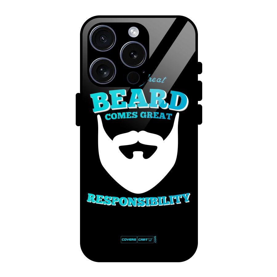 Great Beard Glass Back Case for iPhone 15 Pro