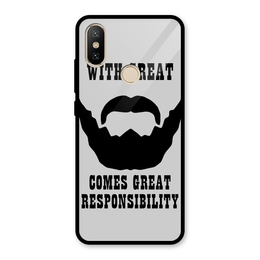 Great Beard Great Responsibility Glass Back Case for Redmi A2