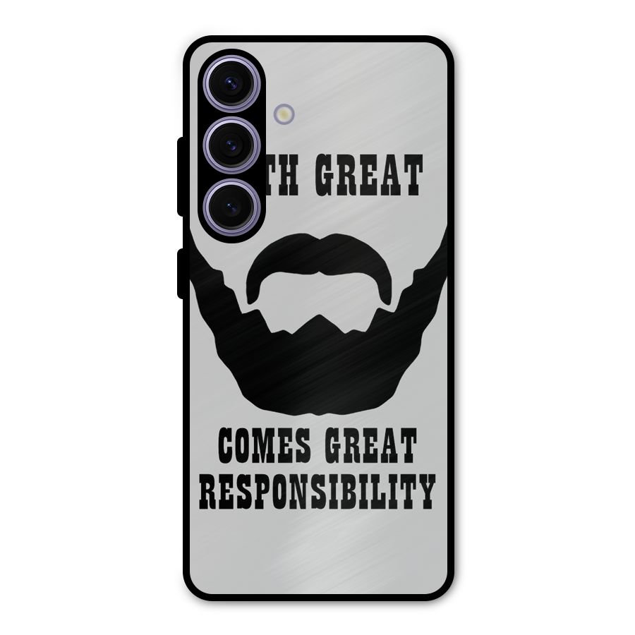Great Beard Great Responsibility Metal Back Case for Galaxy S24
