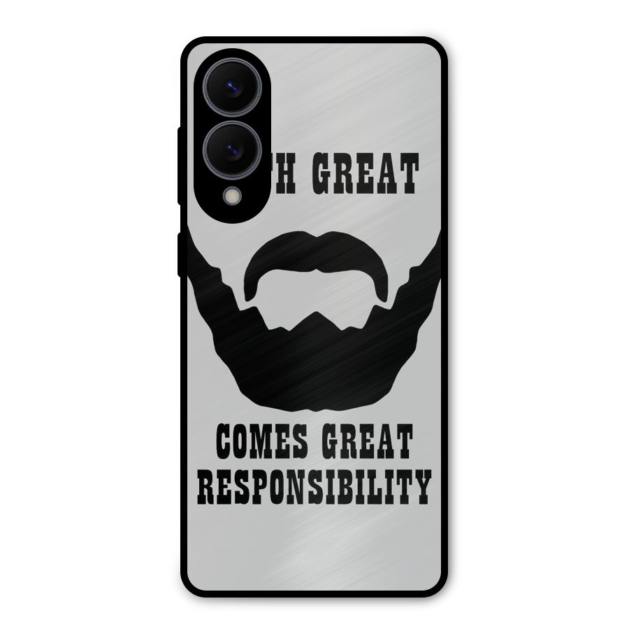 Great Beard Great Responsibility Metal Back Case for Galaxy S25 Edge