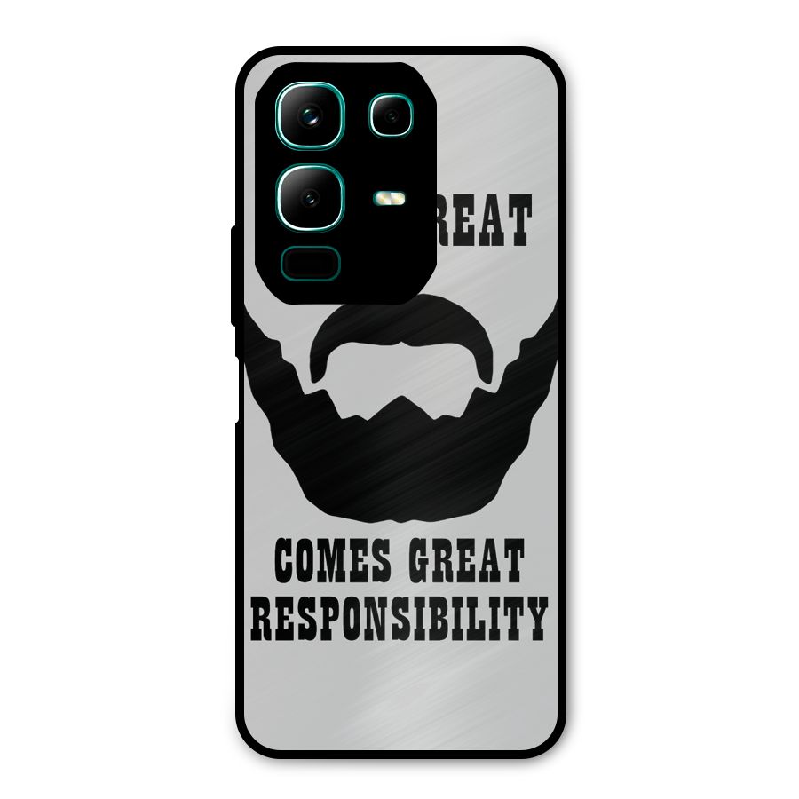 Great Beard Great Responsibility Metal Back Case for Infinix Note 50x