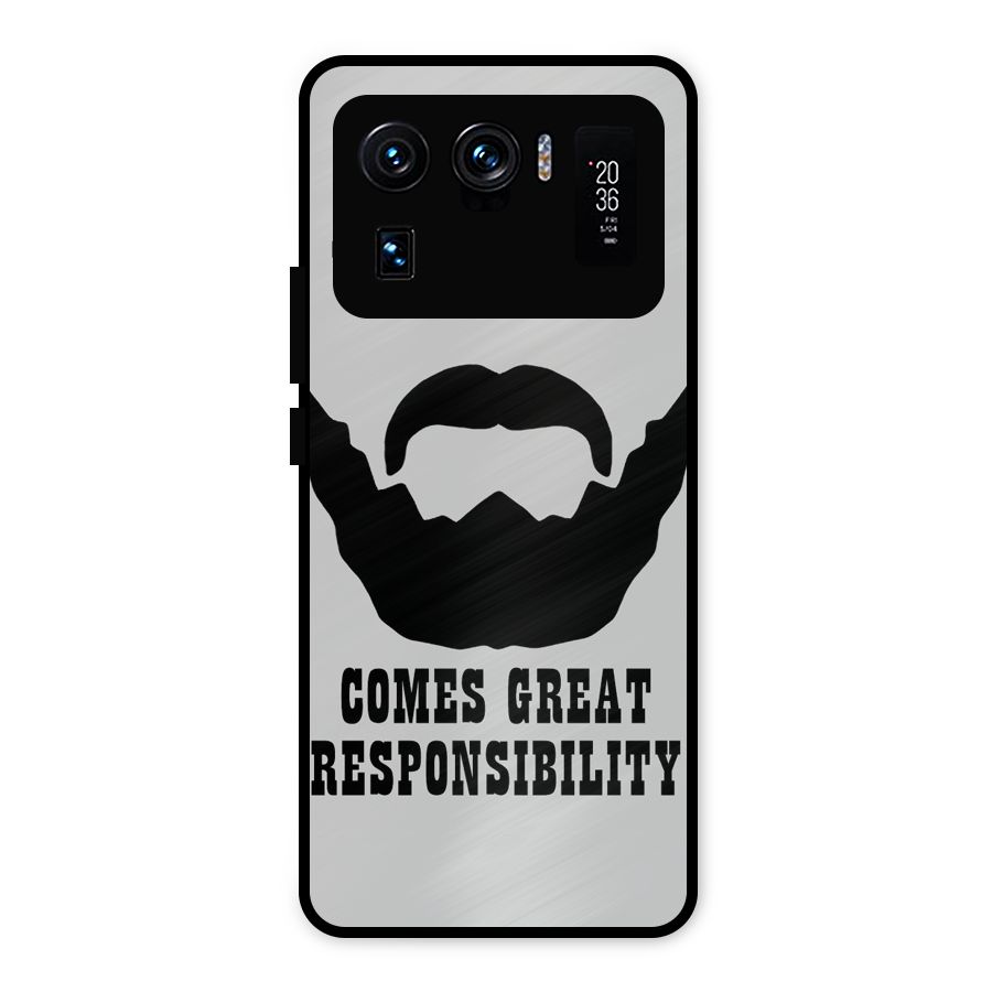Great Beard Great Responsibility Metal Back Case for Mi 11 Ultra