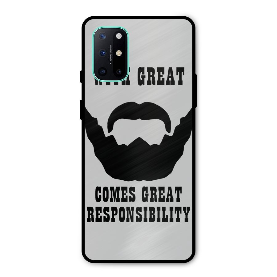 Great Beard Great Responsibility Metal Back Case for OnePlus 8T