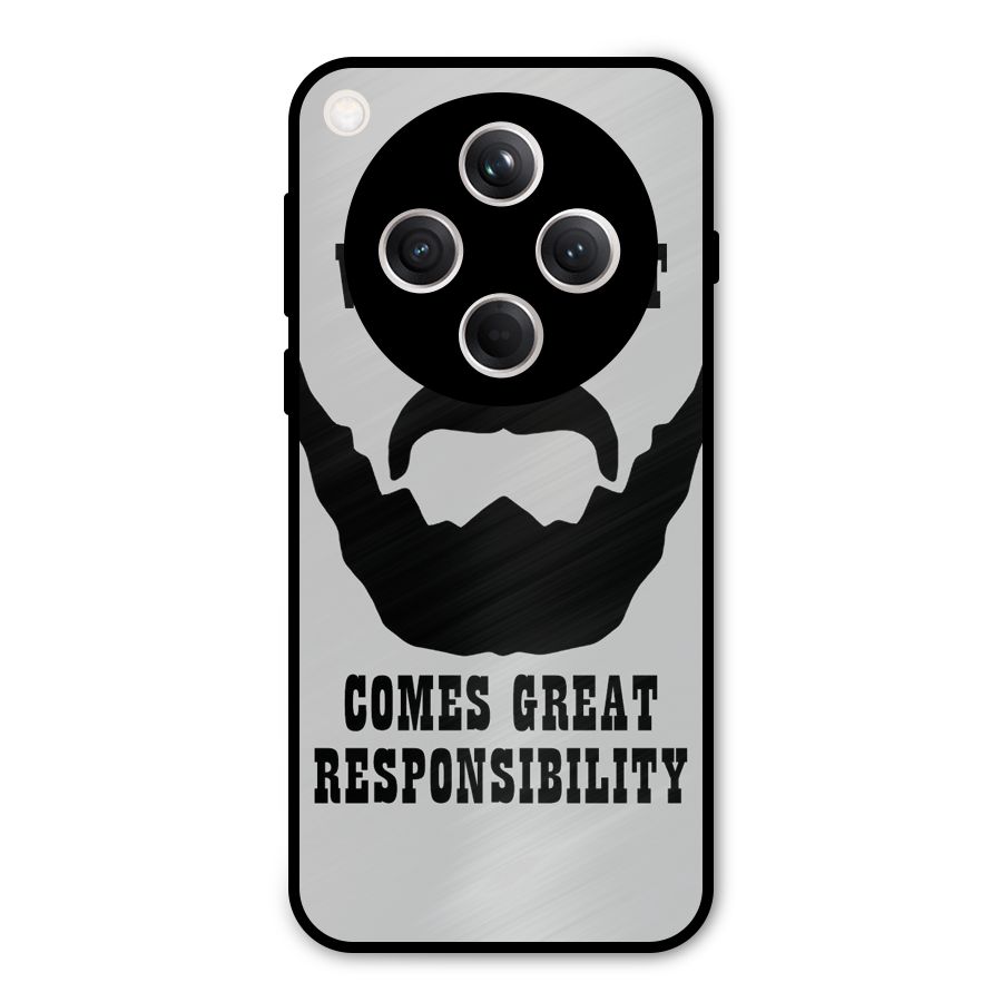 Great Beard Great Responsibility Metal Back Case for Oppo Find X8
