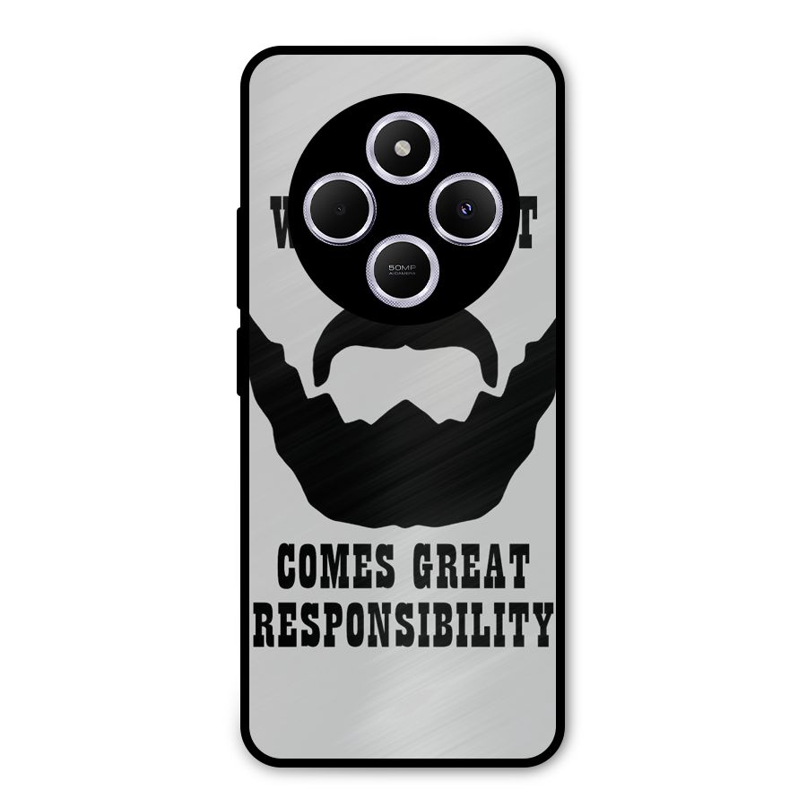 Great Beard Great Responsibility Metal Back Case for Poco C75 5G