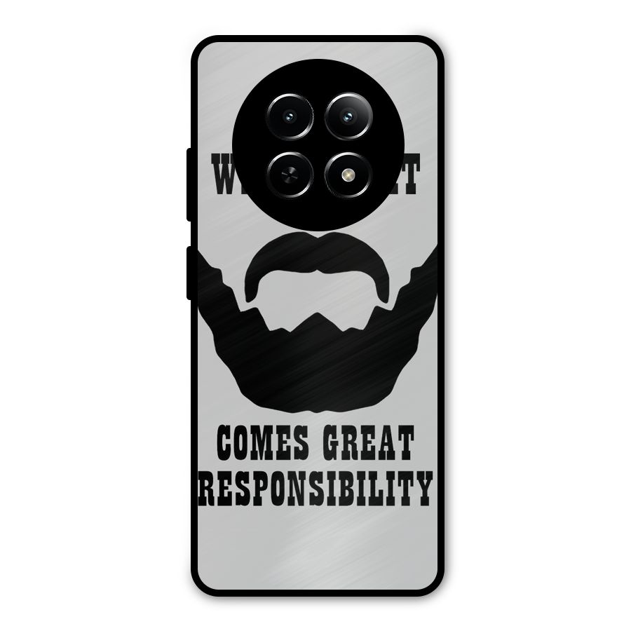 Great Beard Great Responsibility Metal Back Case for Realme 12 5G