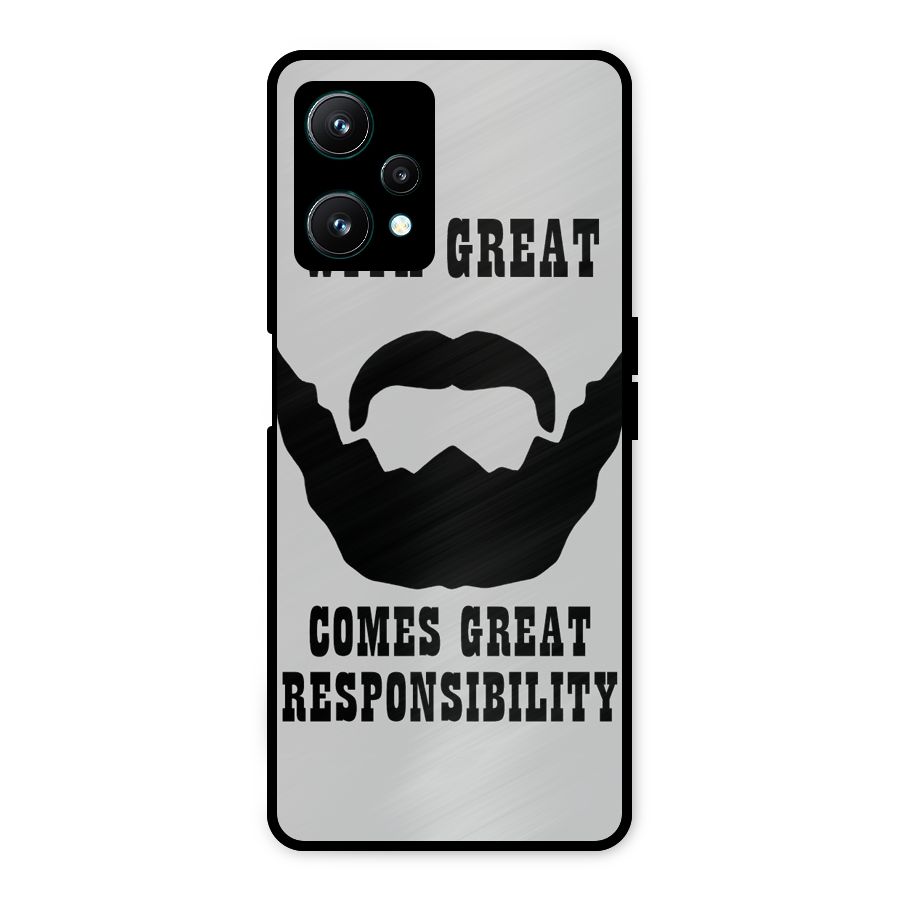 Great Beard Great Responsibility Metal Back Case for Realme 9 Pro 5G
