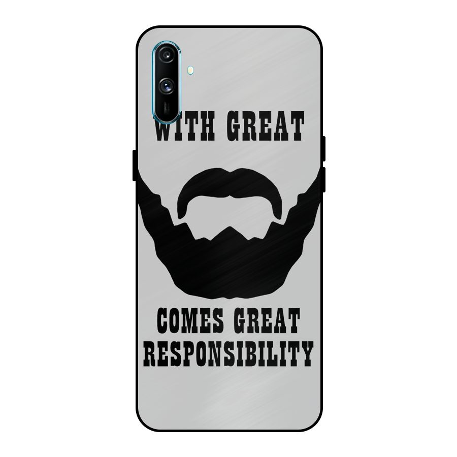 Great Beard Great Responsibility Metal Back Case for Realme C3
