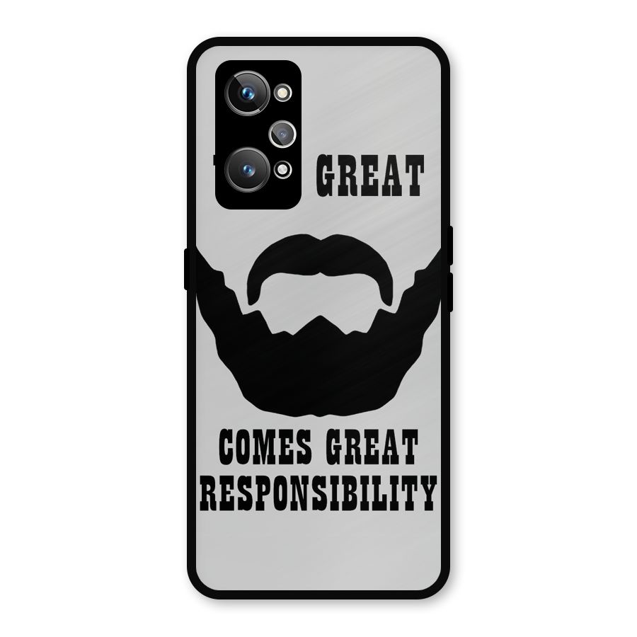 Great Beard Great Responsibility Metal Back Case for Realme GT Neo2