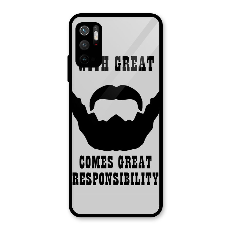 Great Beard Great Responsibility Metal Back Case for Redmi Note 10T 5G