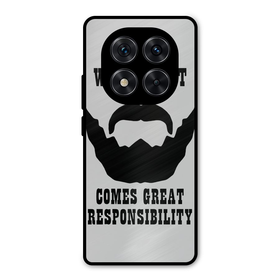 Great Beard Great Responsibility Metal Back Case for Redmi Note 14 Pro 5G