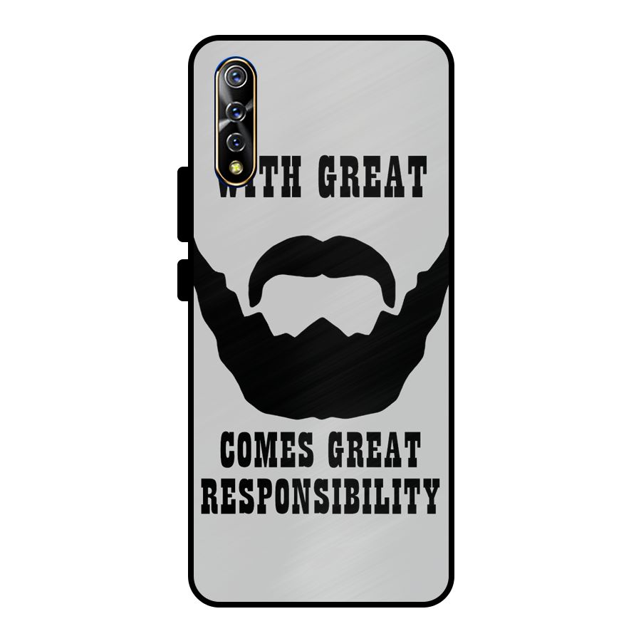 Great Beard Great Responsibility Metal Back Case for Vivo S1