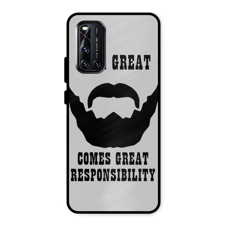 Great Beard Great Responsibility Metal Back Case for Vivo V19
