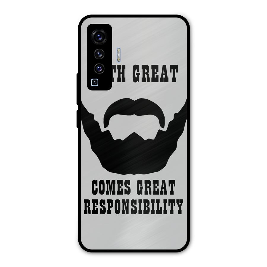 Great Beard Great Responsibility Metal Back Case for Vivo X50