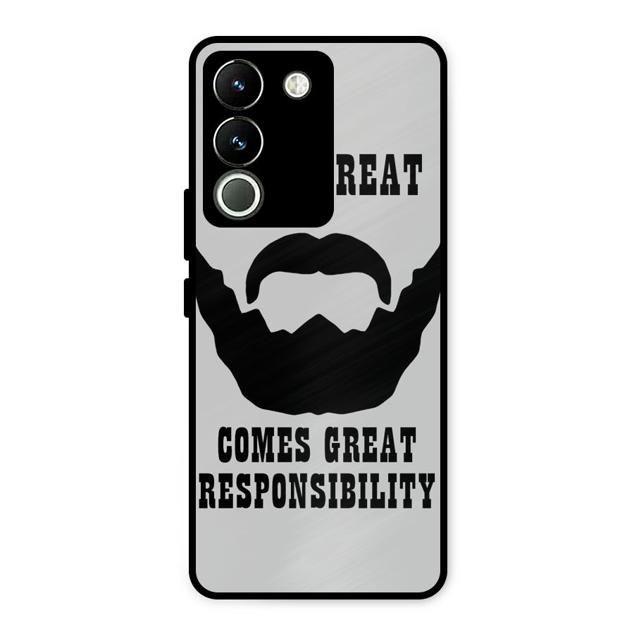 Great Beard Great Responsibility Metal Back Case for Vivo Y200
