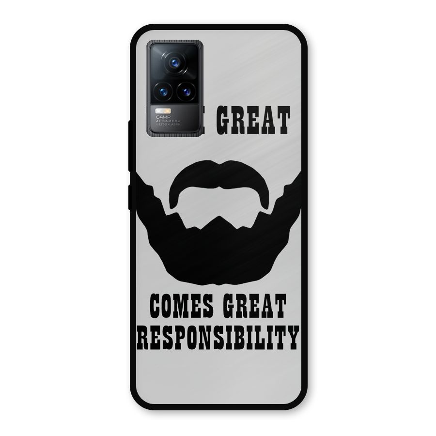 Great Beard Great Responsibility Metal Back Case for Vivo Y73