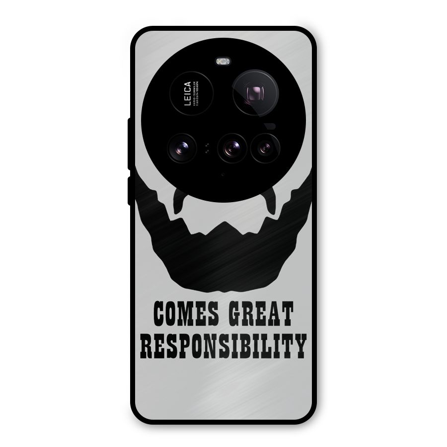 Great Beard Great Responsibility Metal Back Case for Xiaomi 15 Ultra