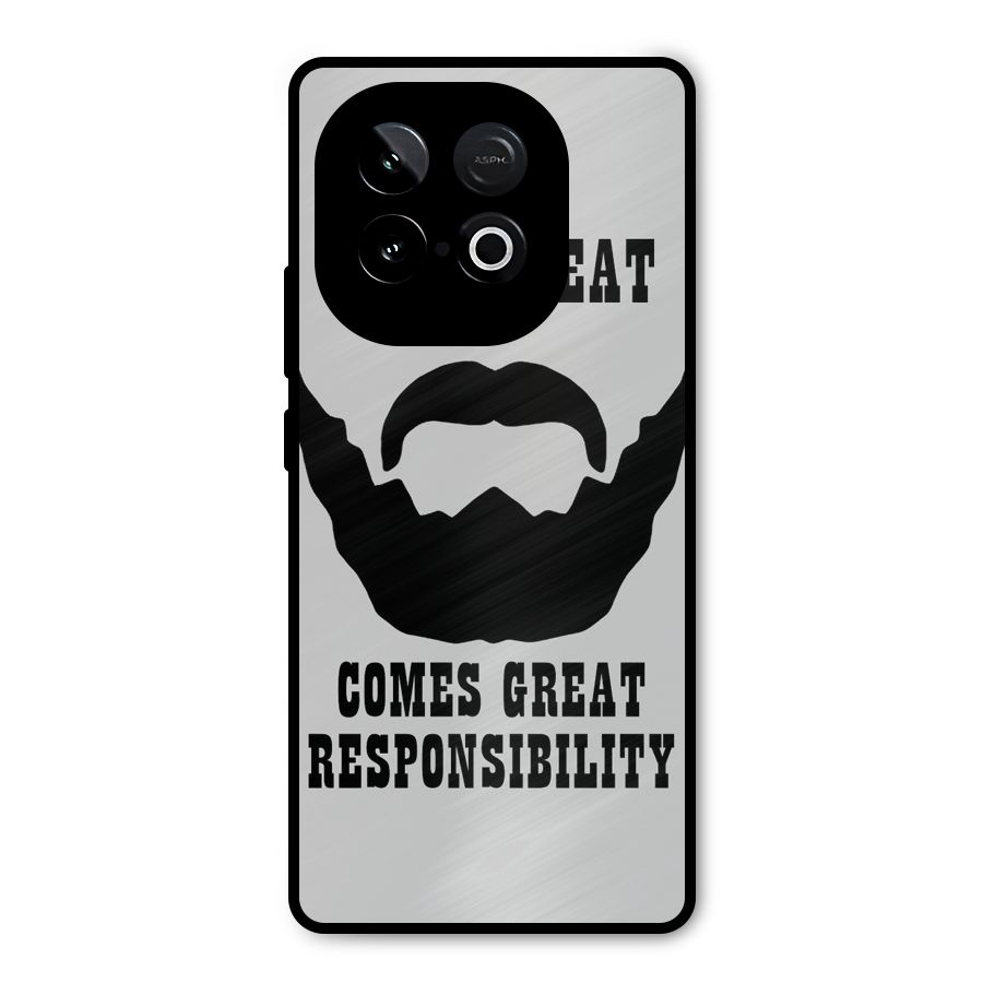 Great Beard Great Responsibility Metal Back Case for iQOO Neo 10