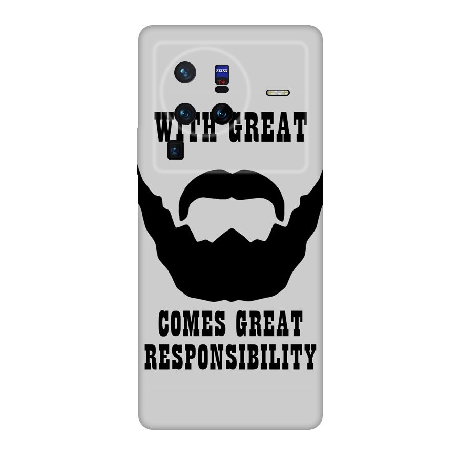 Great Beard Great Responsibility Original Polycarbonate Back Case for Vivo X80