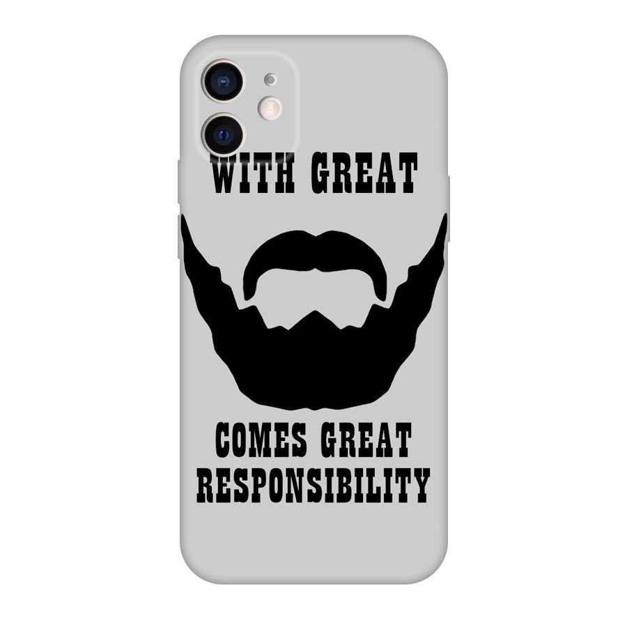 Great Beard Great Responsibility Original Polycarbonate Back Case for iPhone 12