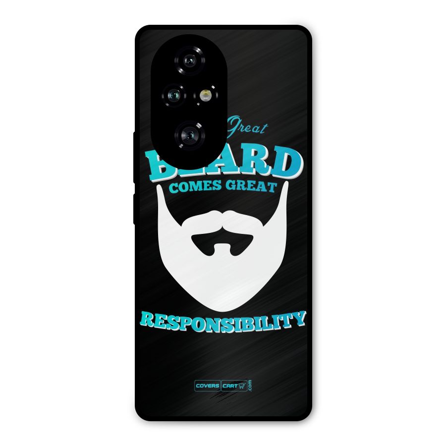 Great Beard Metal Back Case for Honor 200 Pro