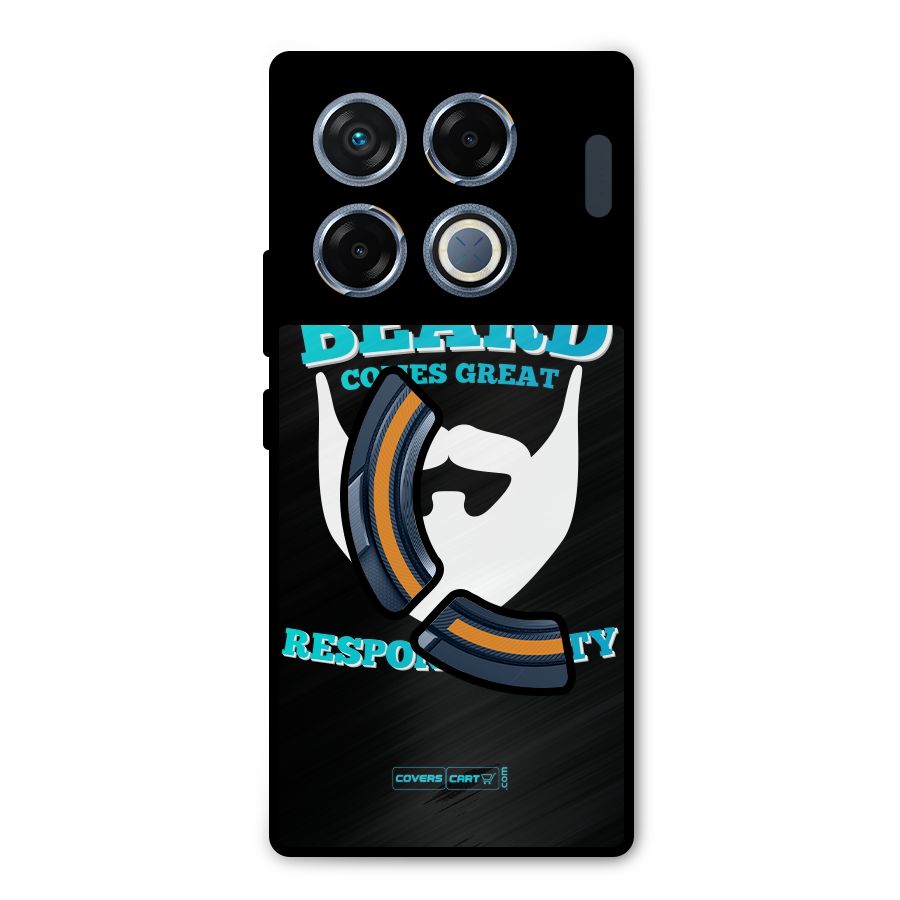 Great Beard Metal Back Case for Infinix GT 20 Pro