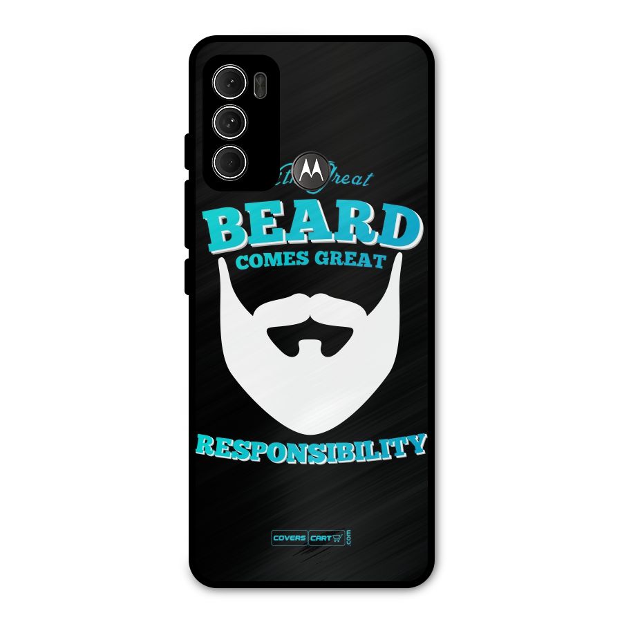 Great Beard Metal Back Case for Moto G60