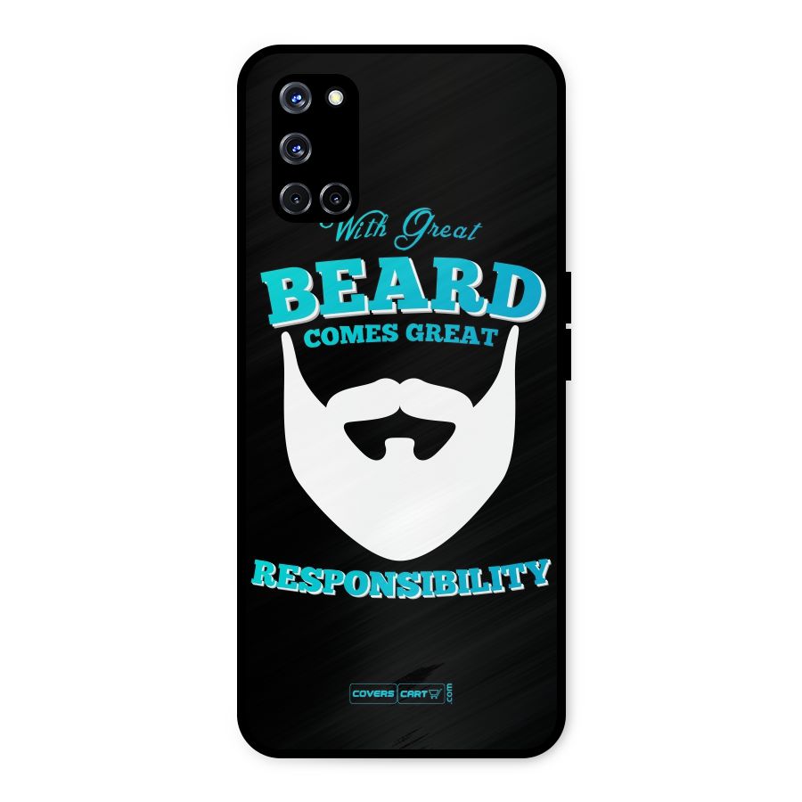 Great Beard Metal Back Case for Oppo A52