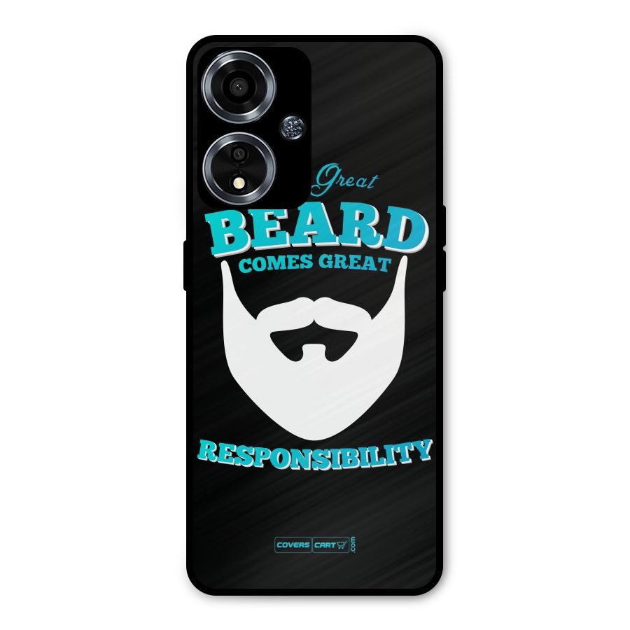 Great Beard Metal Back Case for Oppo A59