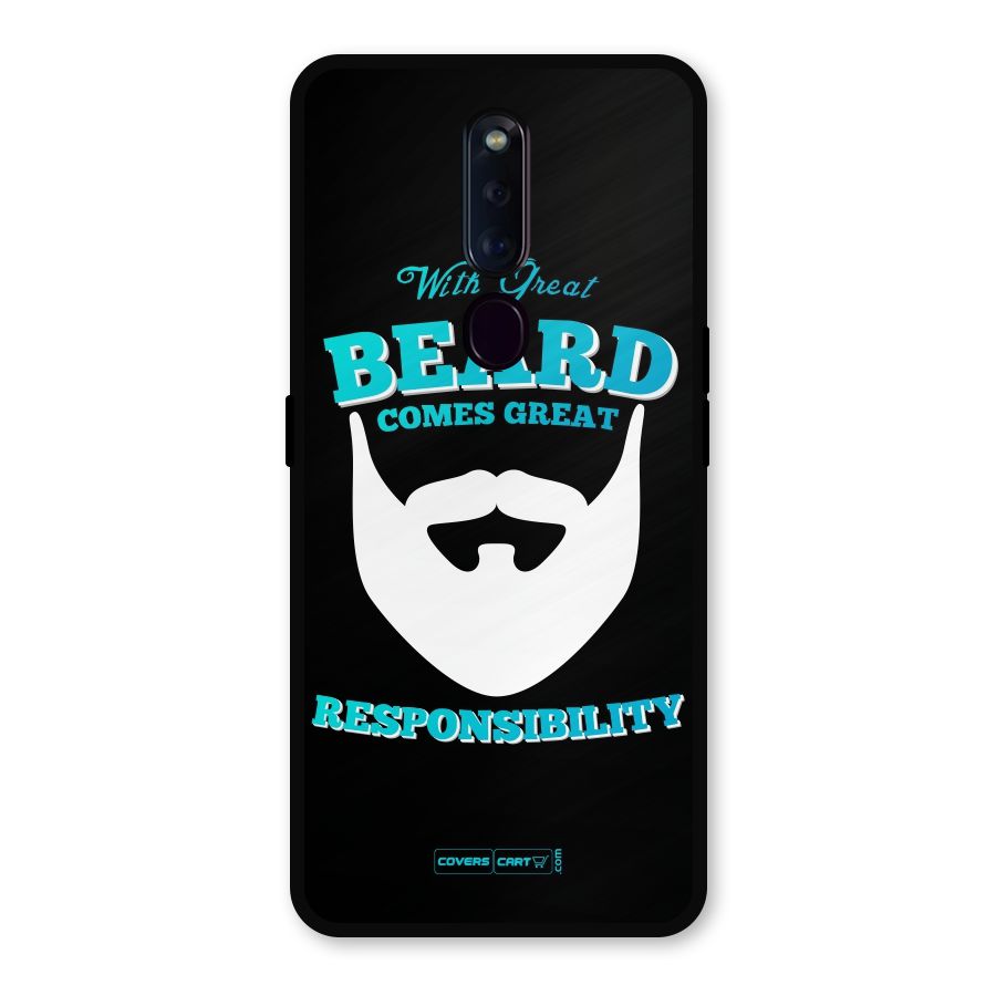 Great Beard Metal Back Case for Oppo F11 Pro