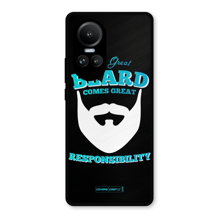 Great Beard Metal Back Case for Oppo Reno10 Pro