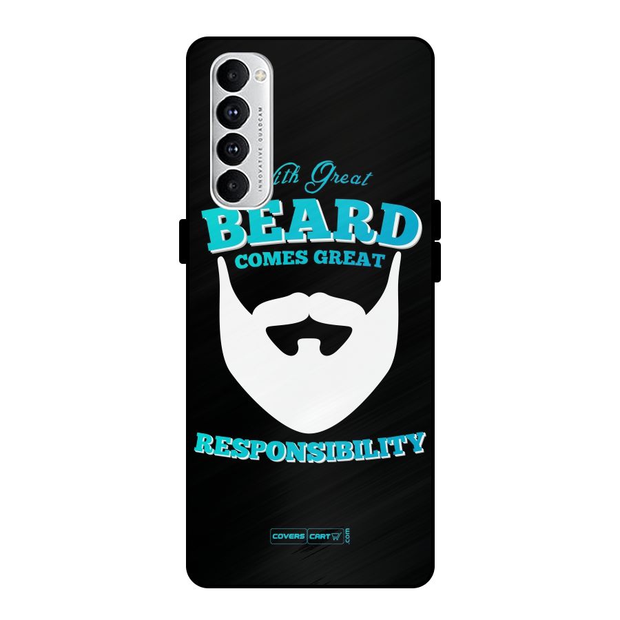 Great Beard Metal Back Case for Oppo Reno4 Pro