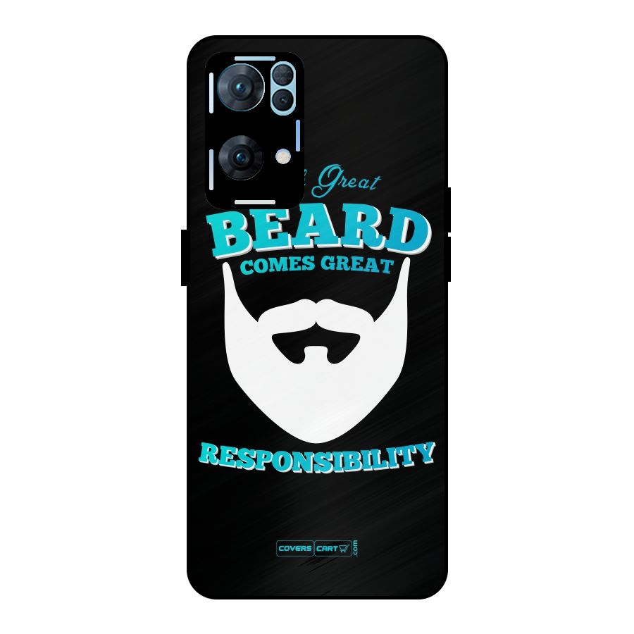 Great Beard Metal Back Case for Oppo Reno7 Pro 5G