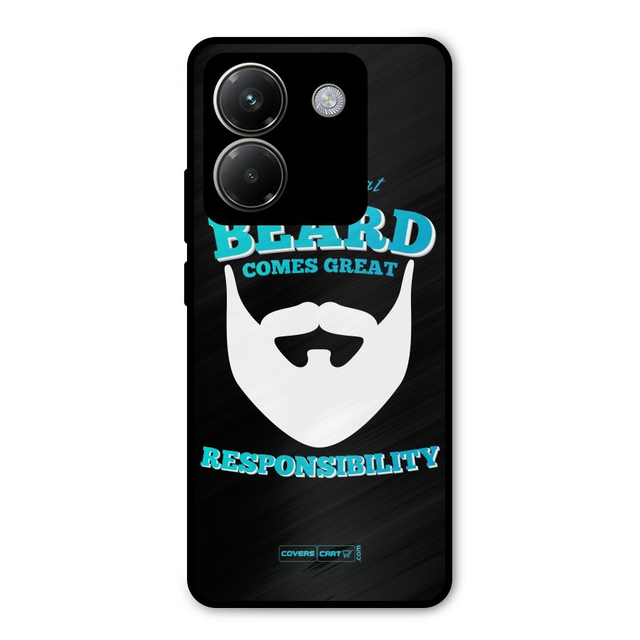 Great Beard Metal Back Case for Poco M7 Pro 5G