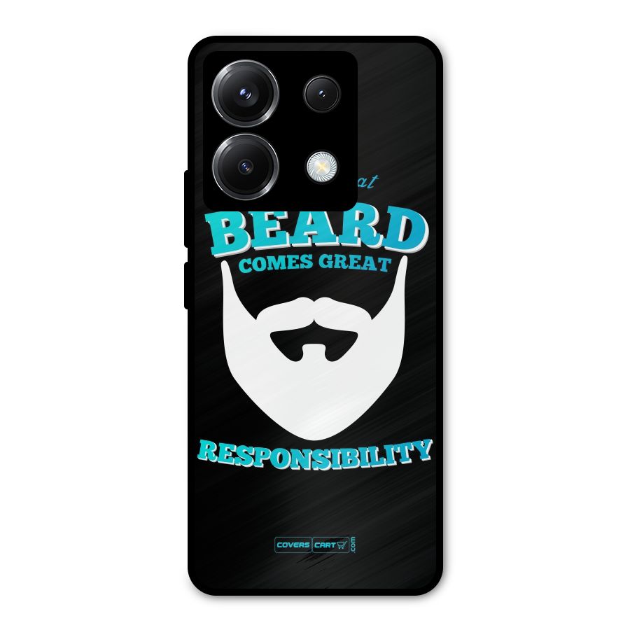 Great Beard Metal Back Case for Poco X6
