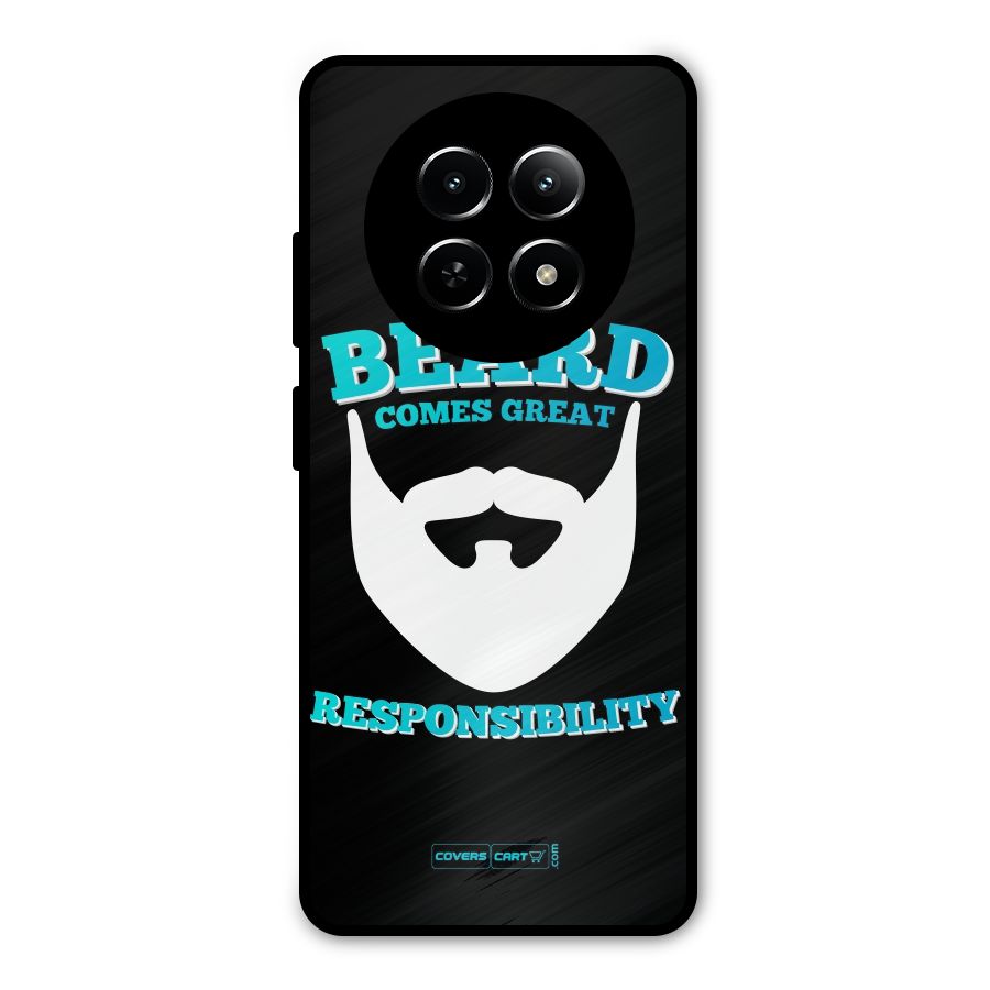 Great Beard Metal Back Case for Realme 12x 5G