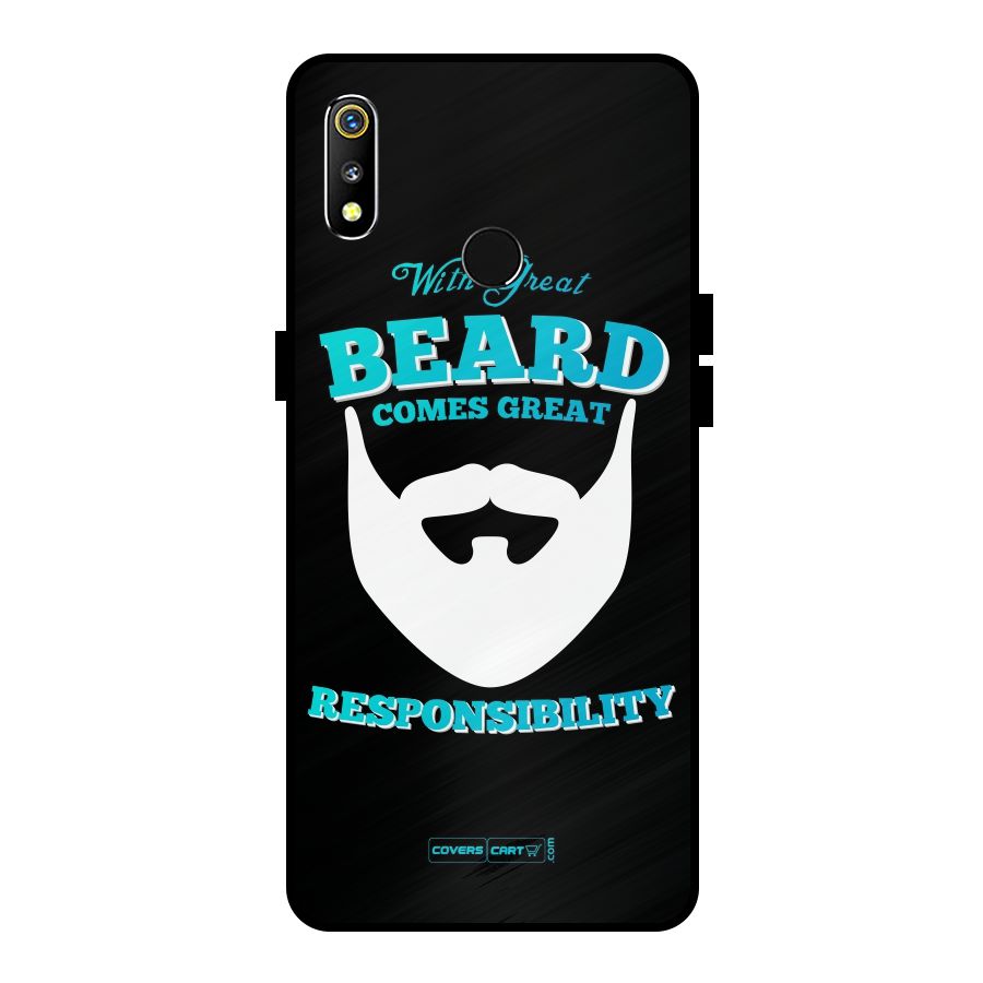Great Beard Metal Back Case for Realme 3