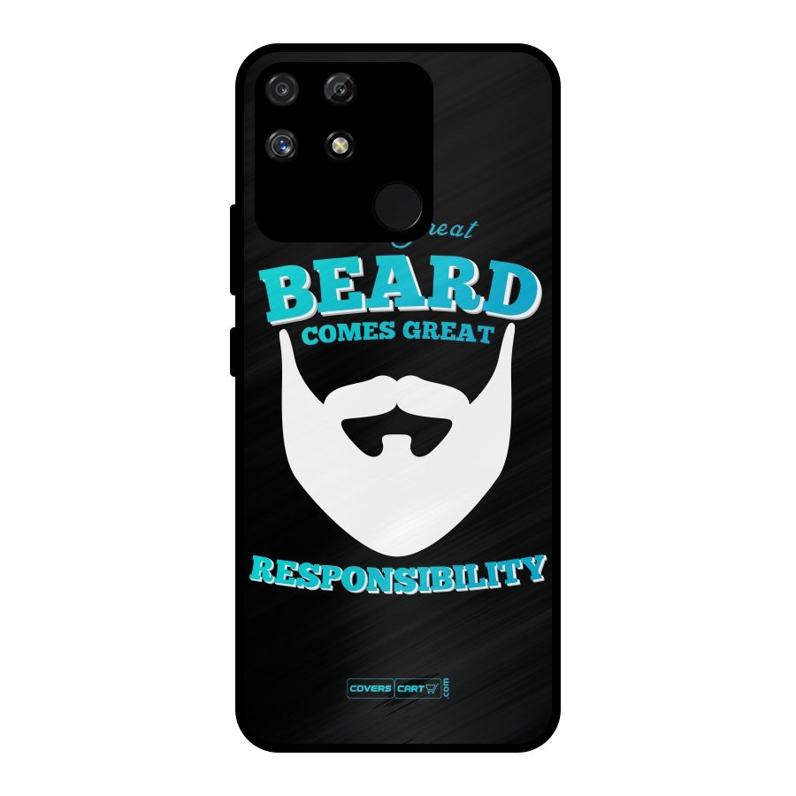 Great Beard Metal Back Case for Realme Narzo 50A