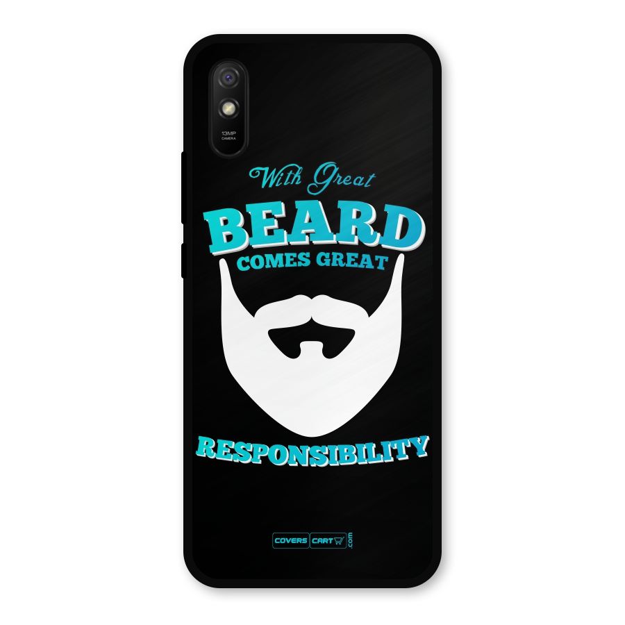 Great Beard Metal Back Case for Redmi 9i