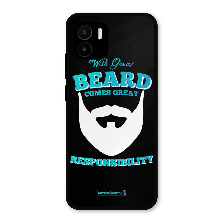 Great Beard Metal Back Case for Redmi A2