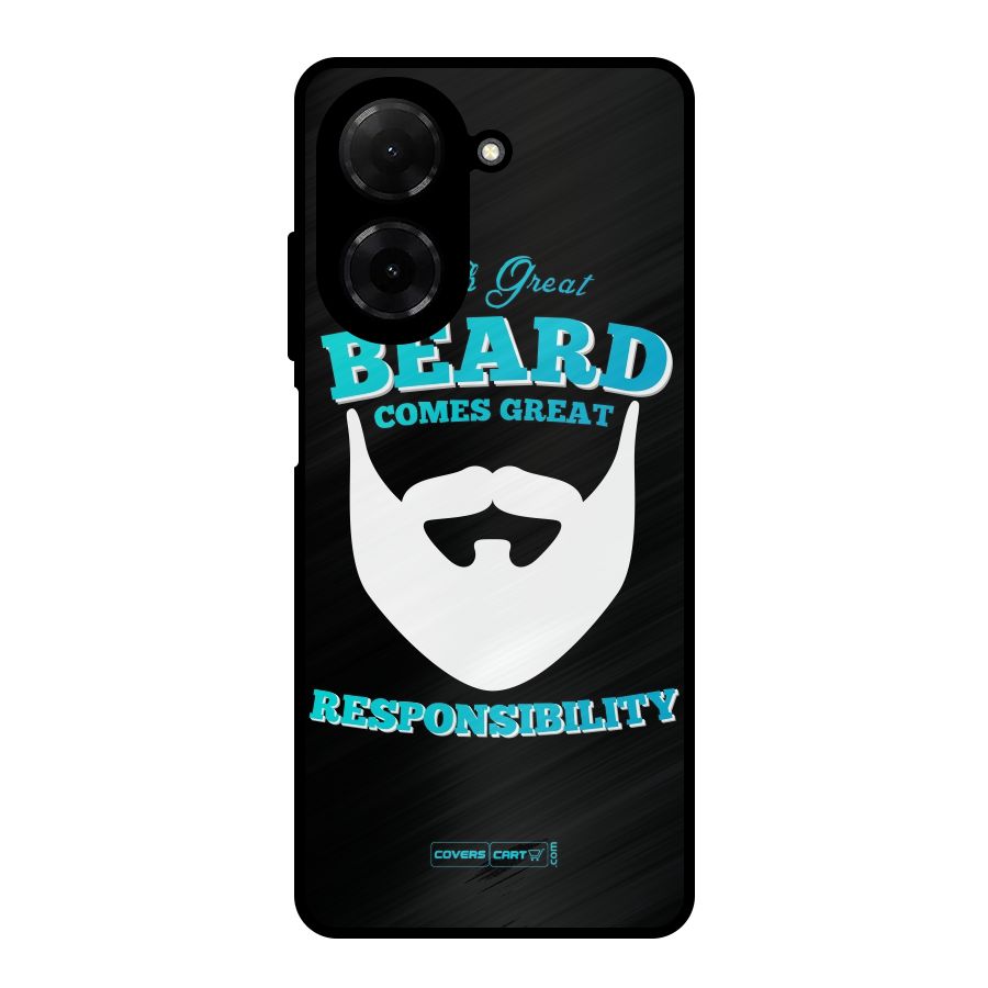 Great Beard Metal Back Case for Redmi A5 4G