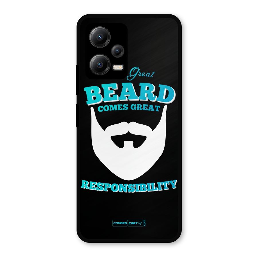 Great Beard Metal Back Case for Redmi Note 12 5G