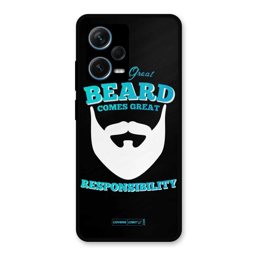 Great Beard Metal Back Case for Redmi Note 12 Pro Plus 5G