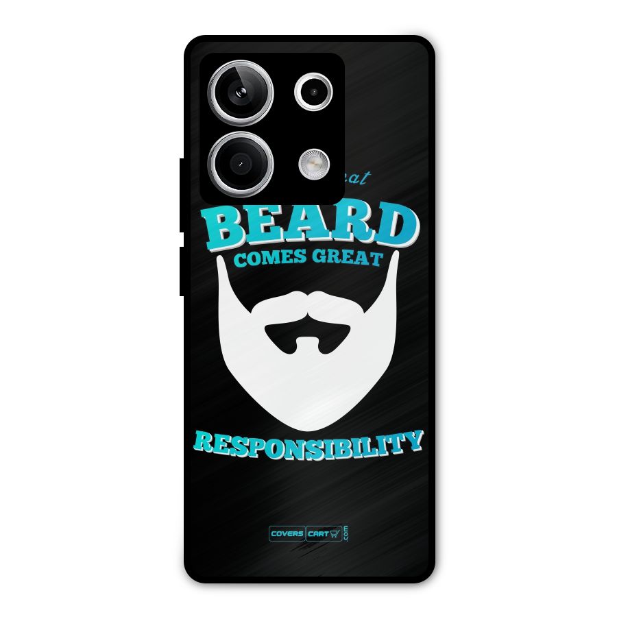 Great Beard Metal Back Case for Redmi Note 13 5G