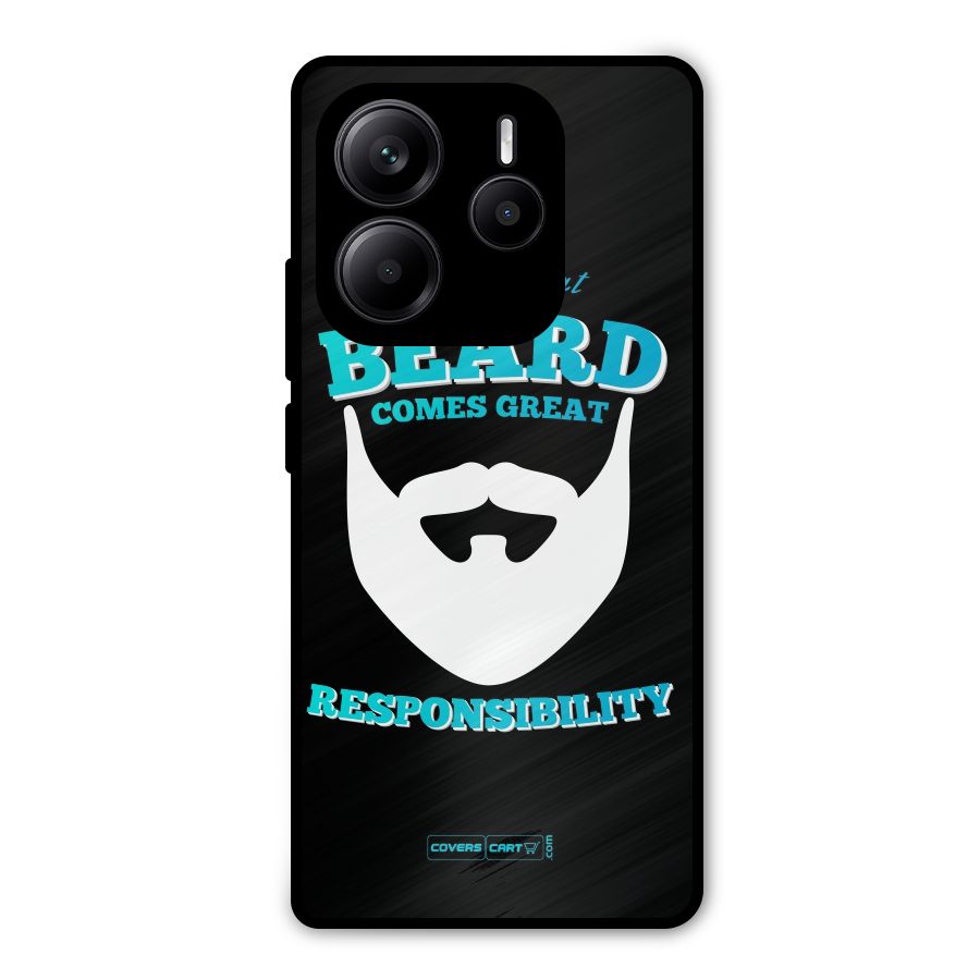 Great Beard Metal Back Case for Redmi Note 14 5G