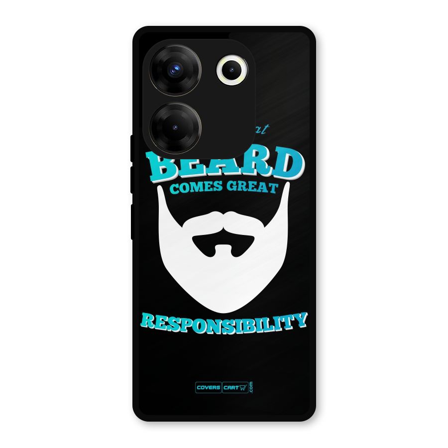 Great Beard Metal Back Case for Tecno Camon 20 Pro